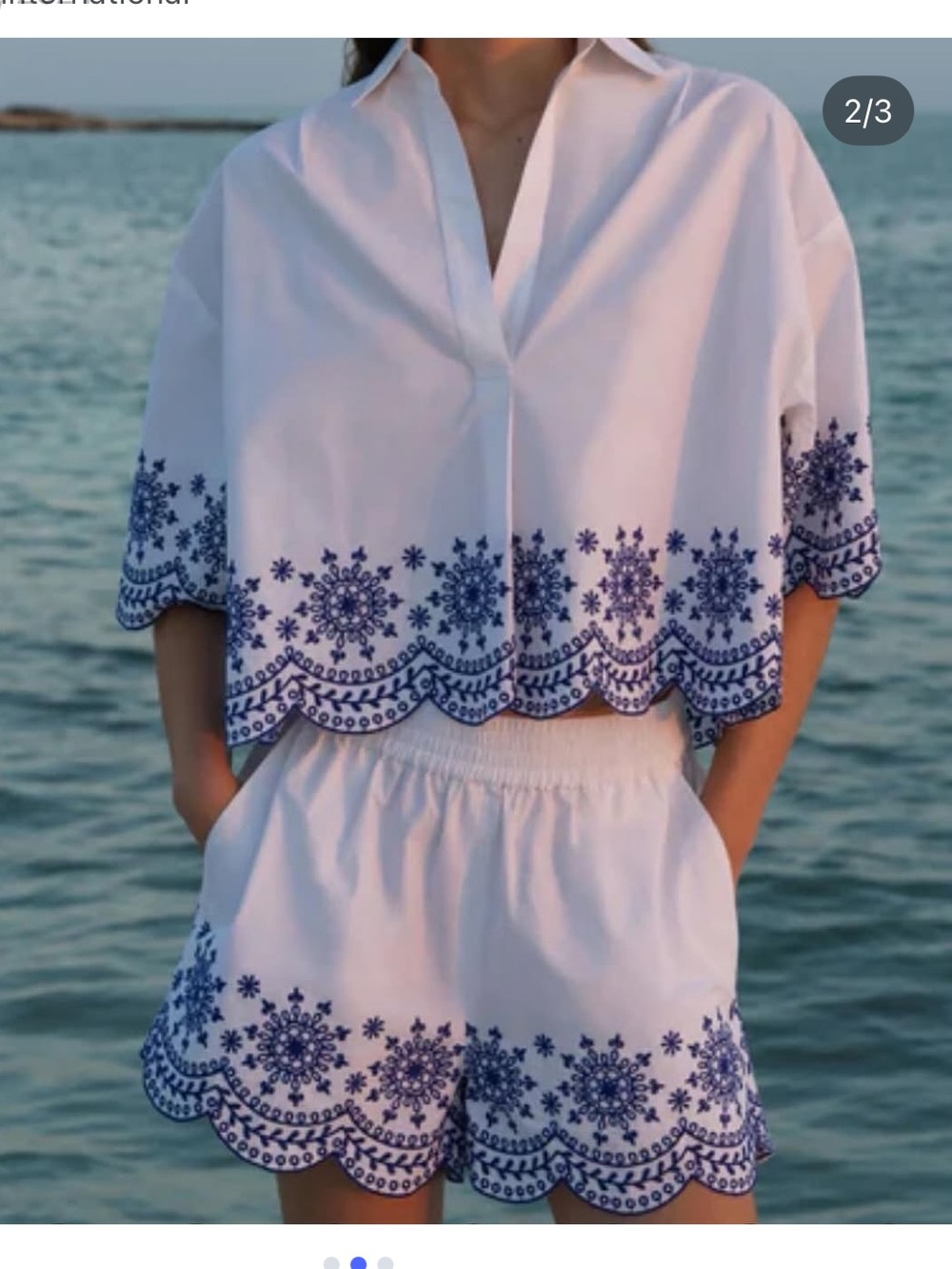French Connection Embroidered set